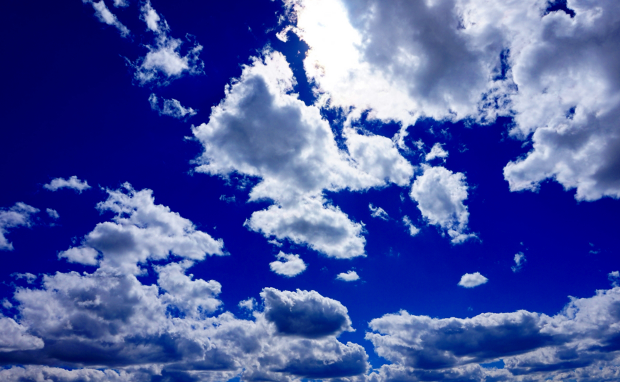 Cumulus humilis at Wolf Creek Pass Summit near Pagosa Springs, Colorado ...