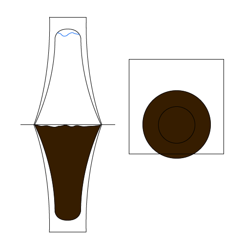 Computer graphic of the experiment setup
