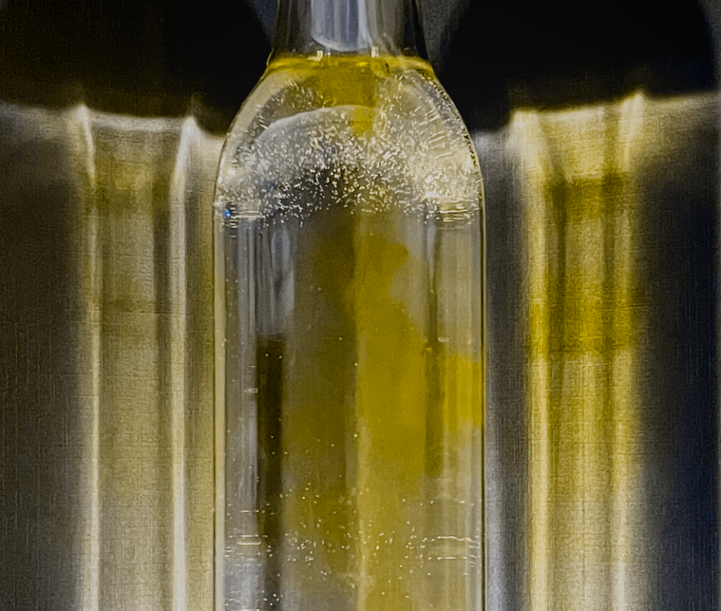 Fabric dye dropped into water